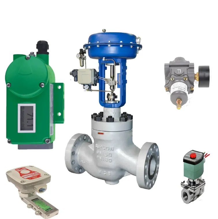 Schneider Foxboro SRD998 Smart Valve Locator and 67CFR-239 Fisher Filter Regulator ASCO 551 210 Solenoid Valve