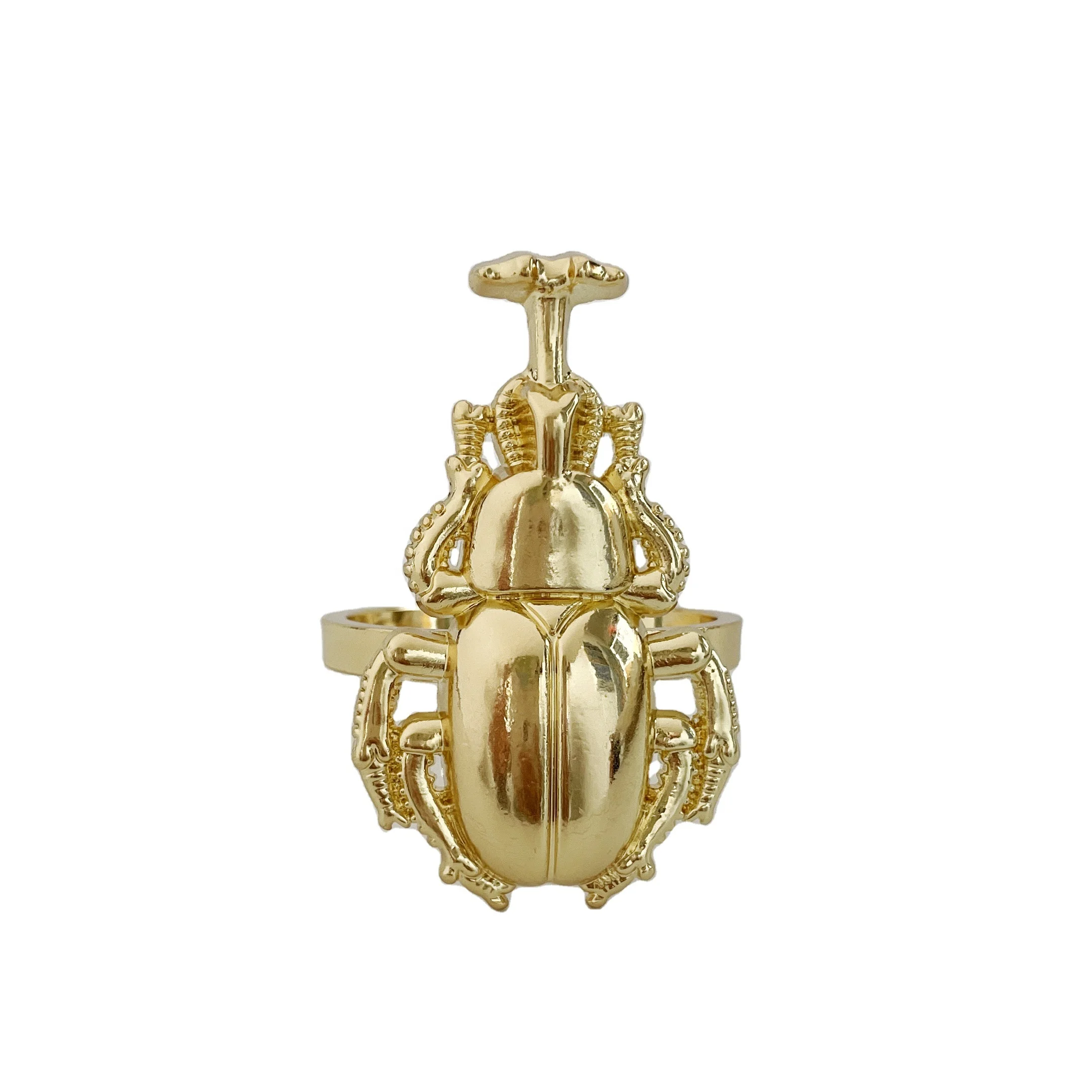 fashion metal   napkin rings Insect scarab napkin ring golden turtle napkin buckle dung beetle