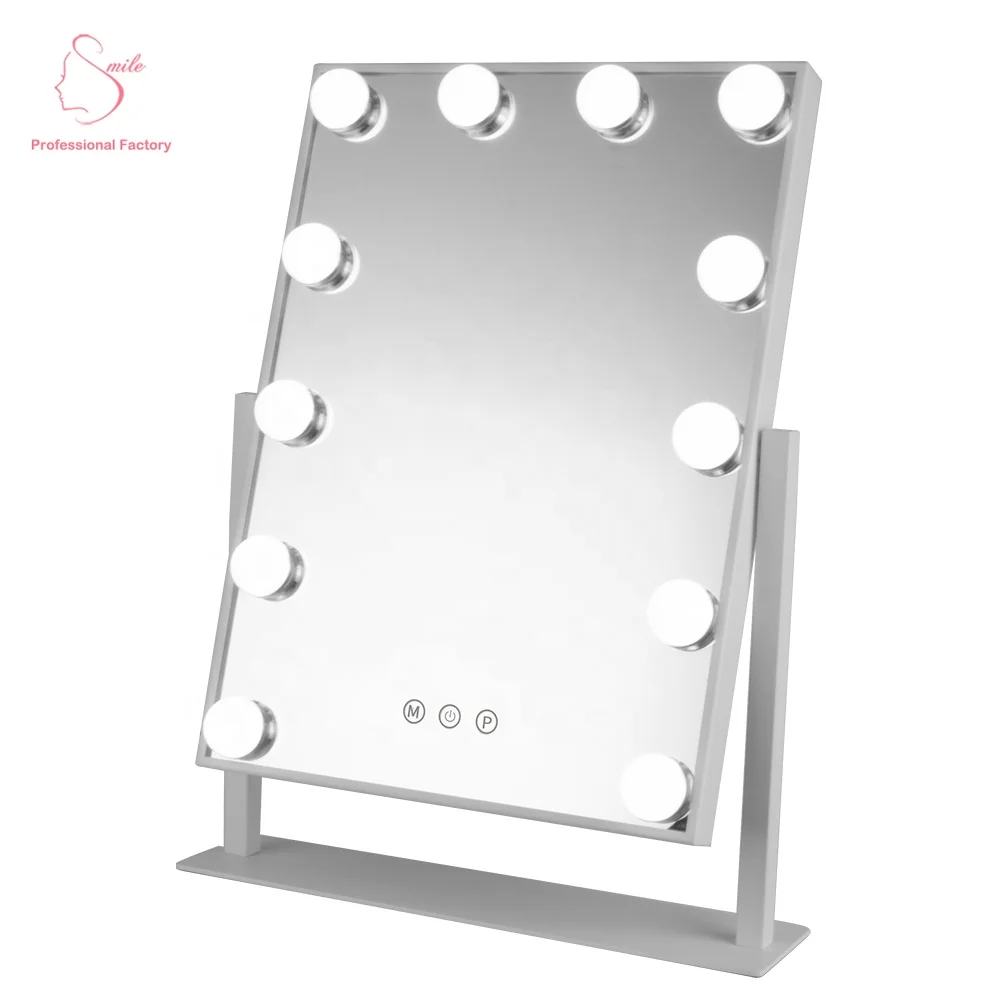 New Products Hollywood Vanity Full Makeup lighted Mirror with LED Light Bulbs