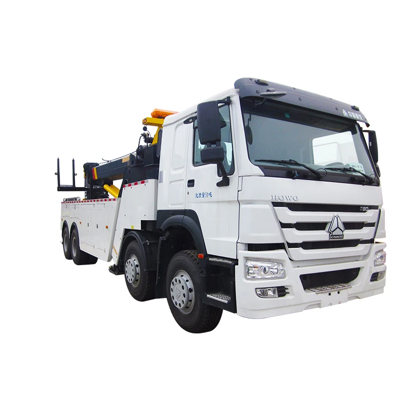 Factory Price 8x4 Sinotruk Howo Emergency Wrecker Tow Truck 50t Wheel Lift Wrecker For Sale
