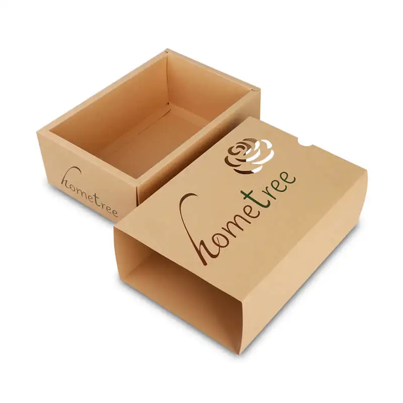 Soap Boxes Soap Packaging Unique Kraft Paper Drawer Custom Silver Foil Logo Recyclable Luxury Coated Paper Environmental Accept