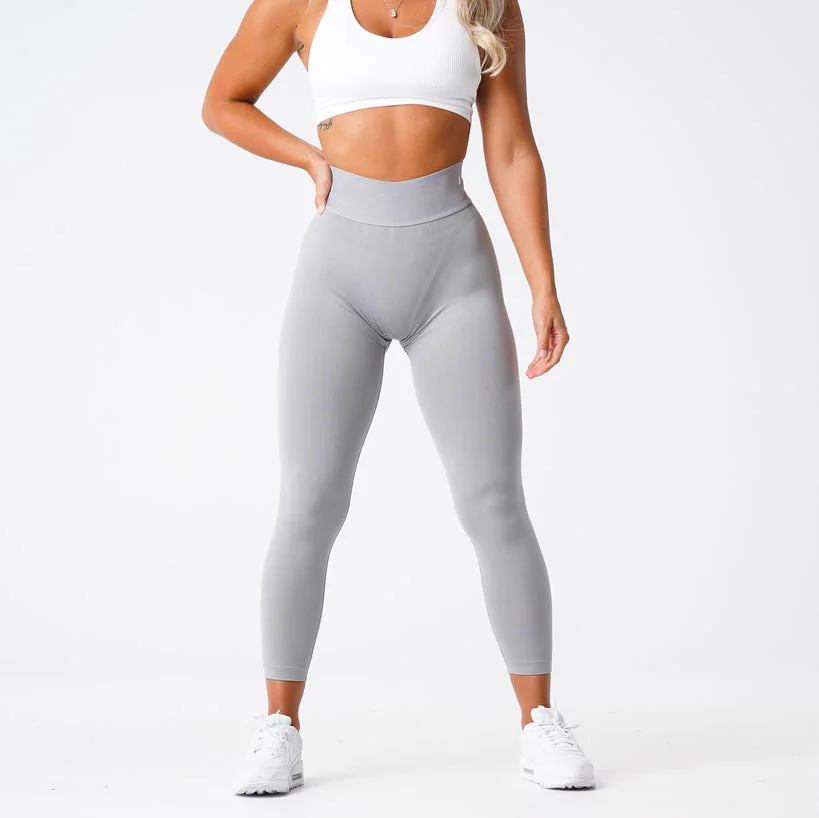 Woman Sportswear Fitness Custom workout tights for women Charcoal Sport Seamless nvgtn supplier Leggings