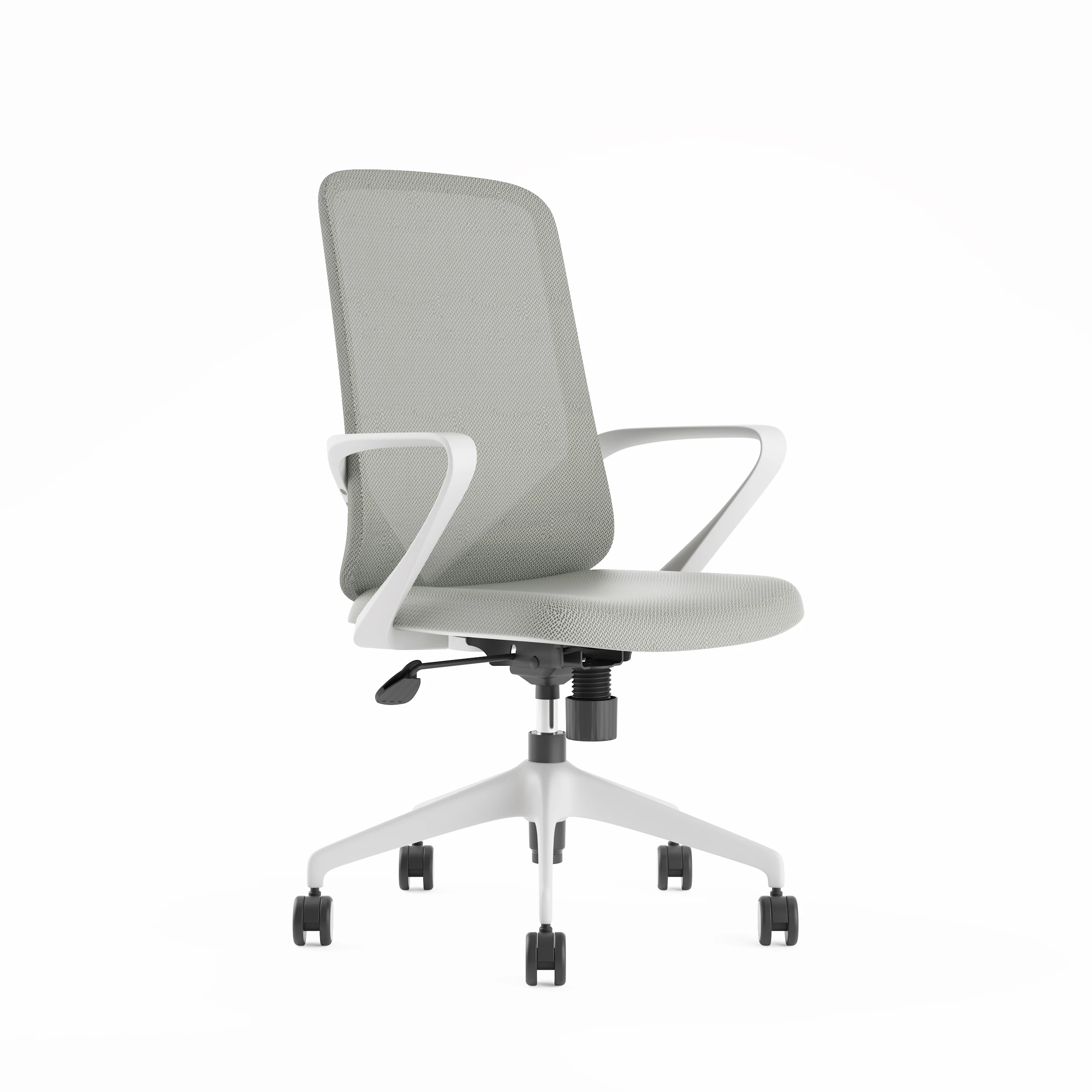 Adjustable 360 Rotation Work Chair Mesh Backrest Office Chair Back Frame Mute Aluminum Alloy Feet Ergonomic Office Mesh Chair