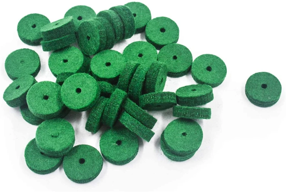 China factory felt pad Repairing Part 12mm Diameter Green Hitch Pin Felt