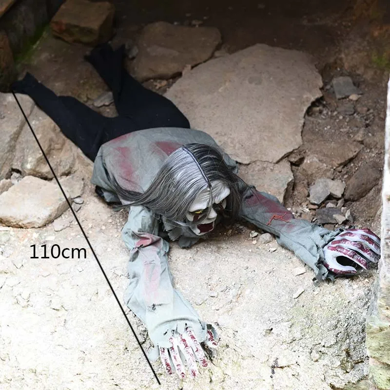 Animated Halloween Props Haunted House Skeleton Sound Control Crawling Zombie Ghost Halloween Prop