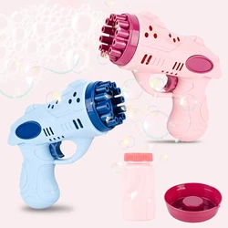 Tik Tok hot 12 holes bazooka bubble gun toy with 50 ml bubble liquid