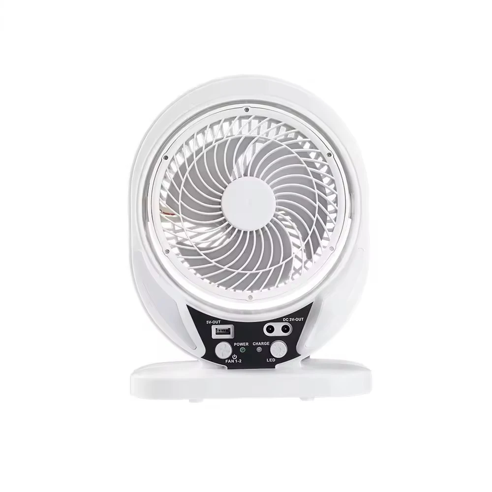 Spot wholesale energy saving 8-inch USB mobile charging powerful 2-speed solar electric charging fan