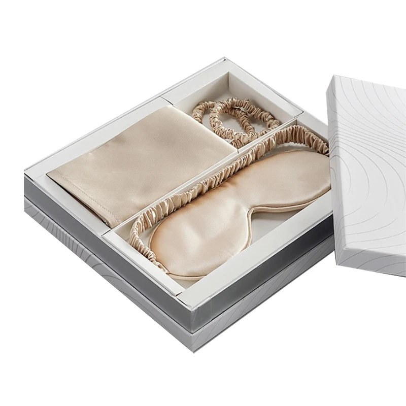 Модный роскошный набор из гладкой шелковой атласной наволочки наволочка для сна в ночное время женщин и девушек Мягкая атласная маска