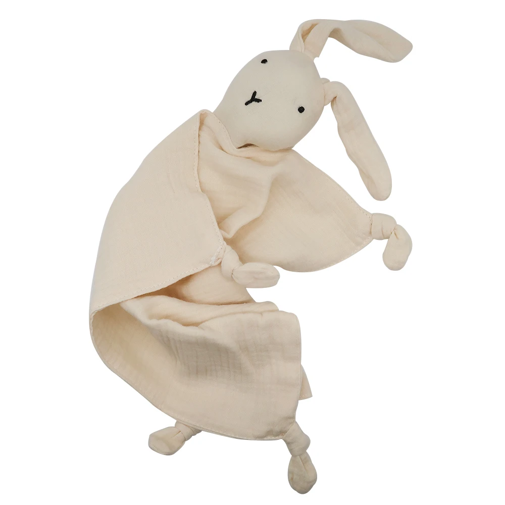 Baby Stuffed Bear Fox Owl Cat Soothing Towel Cute Plush Security Blanket Newborn Baby Soothing Comfort Towel Animal Head blanket