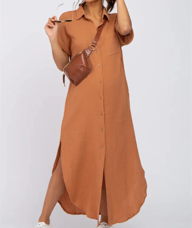 fashionable button pregnancy dresses maternity dress nursing clothes breastfeeding maternity dresses for photo shoot