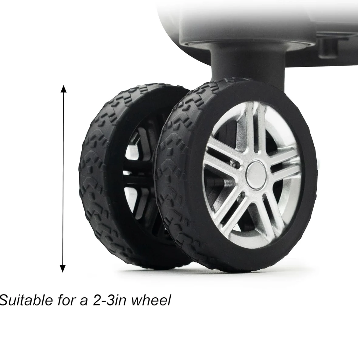 Silicone Luggage Wheels Cover Trolley Case Caster Cover Suitcase Wheel Replacement Color Protection Cover