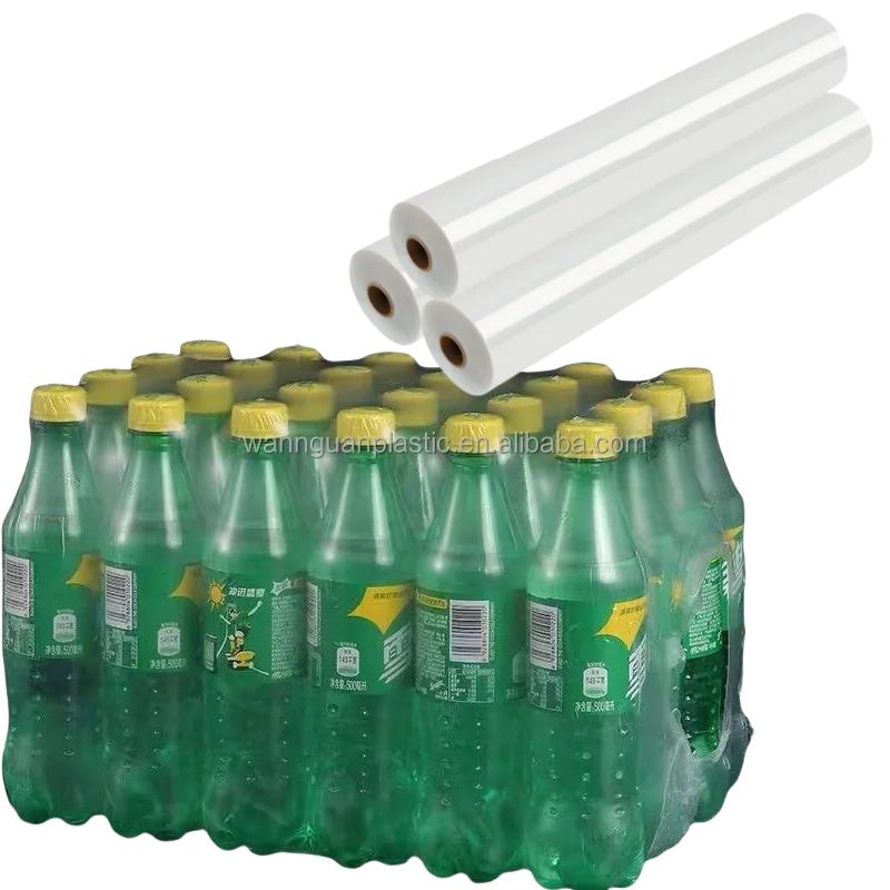 Best-selling Drinks Packaging HDPE LDPE LLDPE Sleeve Shrink Film for Box or Bottles Packaging