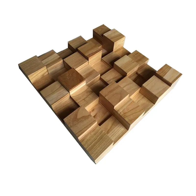Sound Wood Buffer Baffle Wall Soundproof Diffuser Bass Traps Corner Acoustic Wall Panels For Living Room