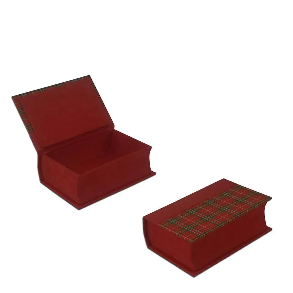 PINK STORE High Quality Wholesale High-end Vintage Book-shaped Leather Storage Box Gift Box
