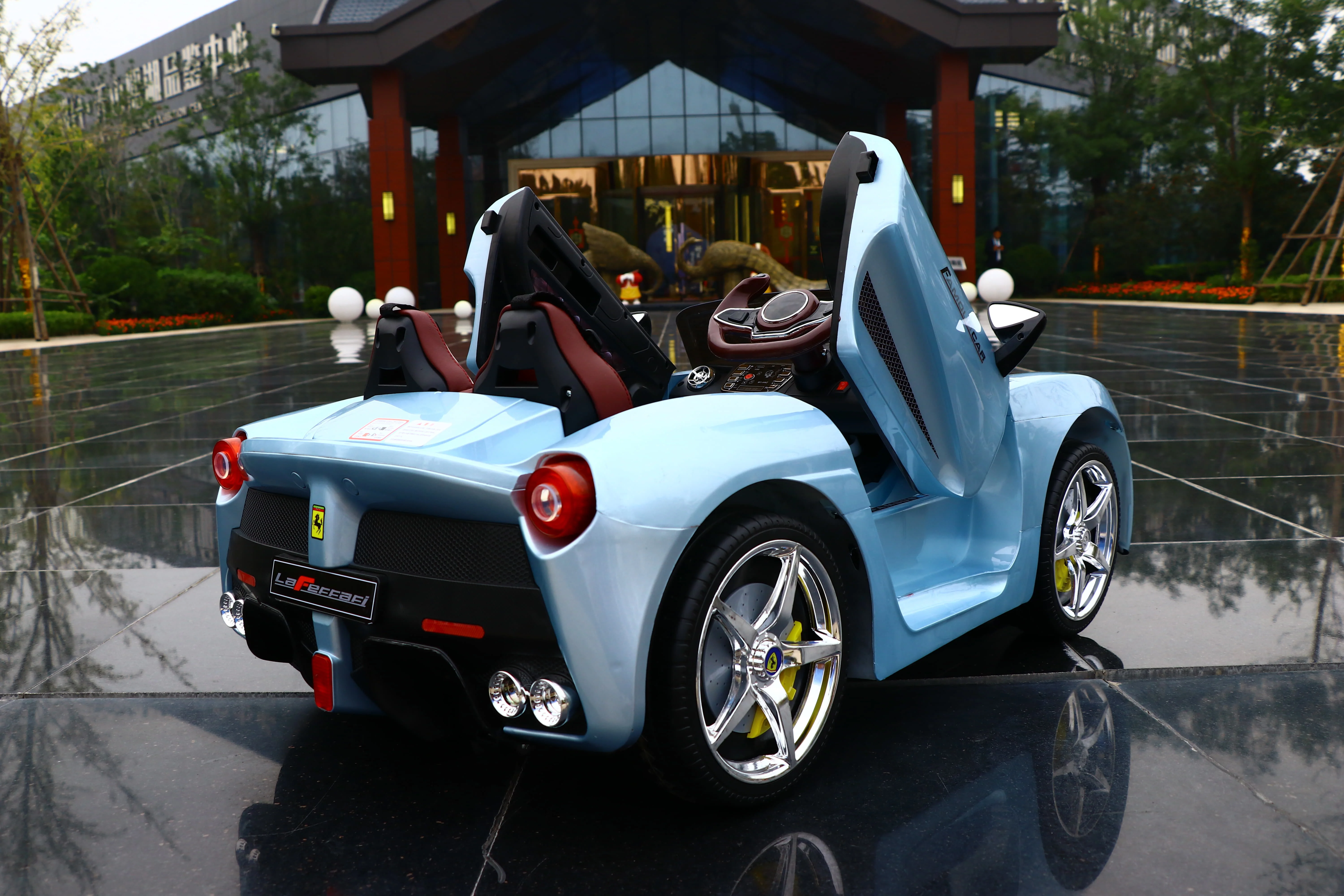 New Design Luxury Emulation  Two-seats Remote Control Ride On Electric Kids Car 2-9-year-old children toys for sale