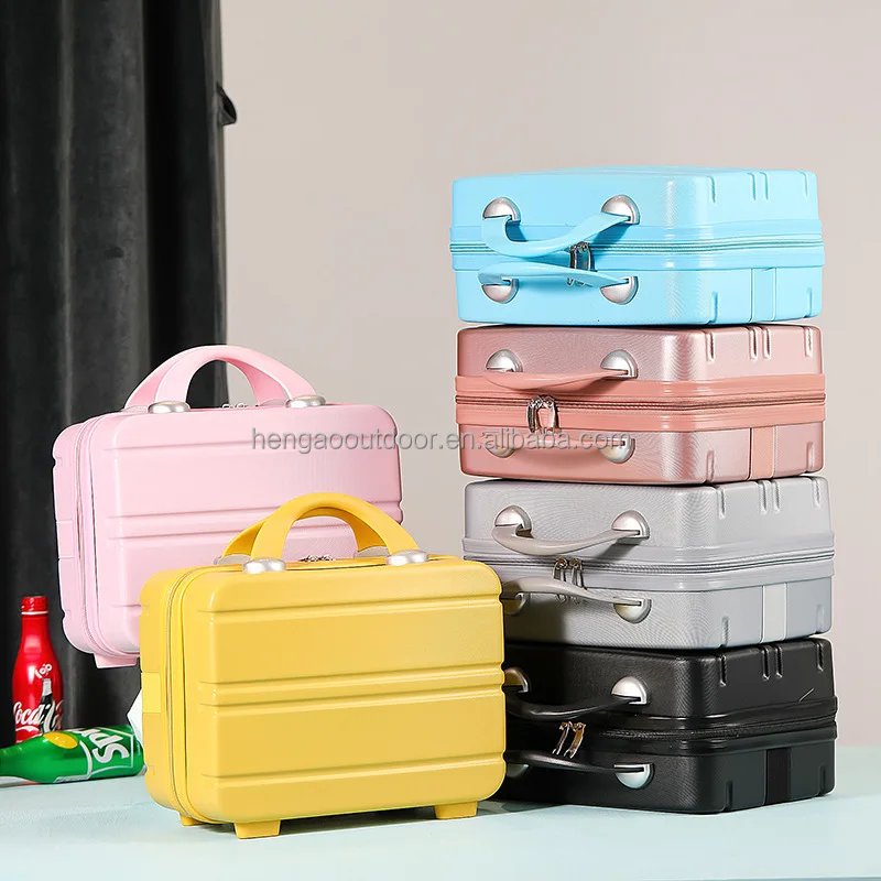 Popular Makeup Boxes Professional Beauty Organizer Case ABS Cosmetic Storage Small Suitcase