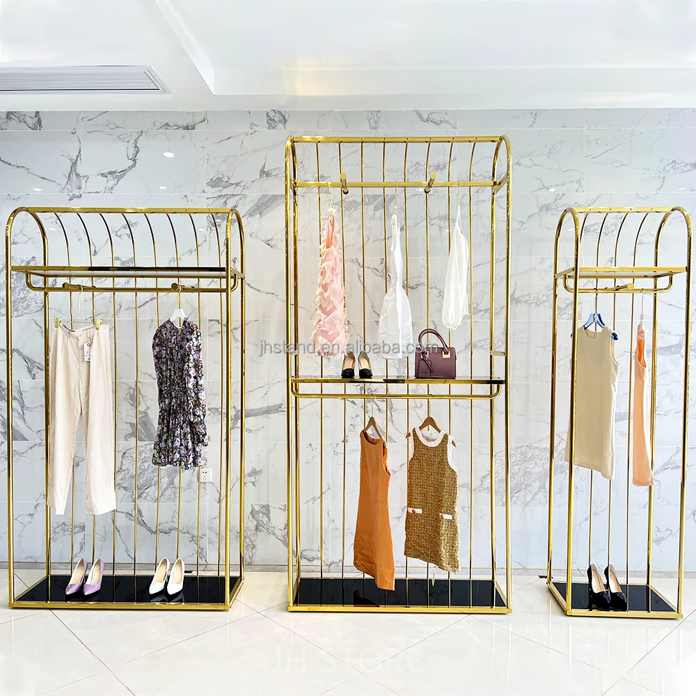 Металлические стеллажи для одежды
