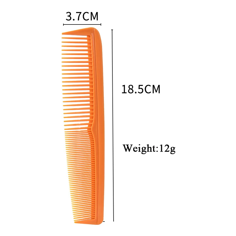 Factory Direct Sale Wide Tooth Barber Comb Salon Hairdressing Comb Antistatic Plastic Hair Cutting Comb