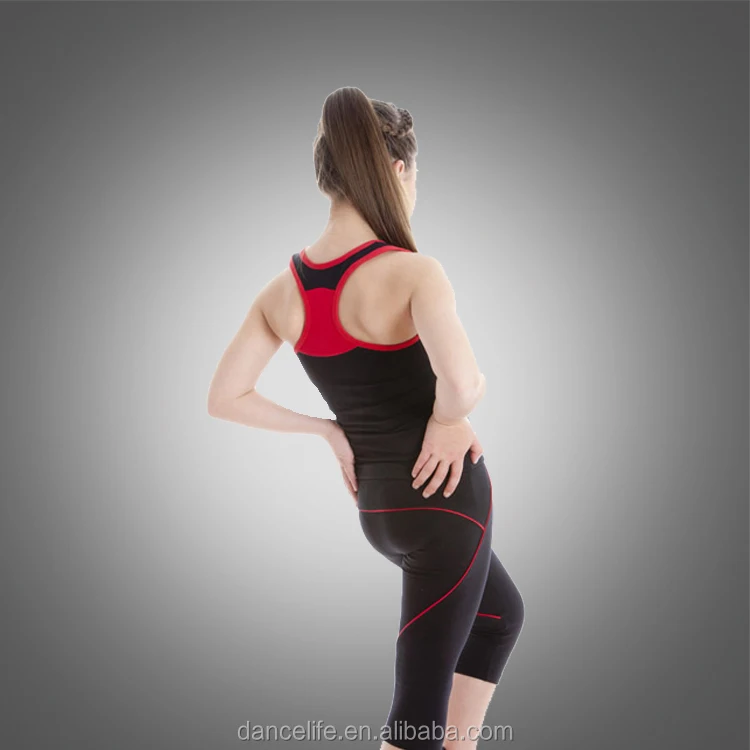 Girls Basic Tank Top for Dance Gym Yoga Cheer nylon spandex Racerback Dancewear