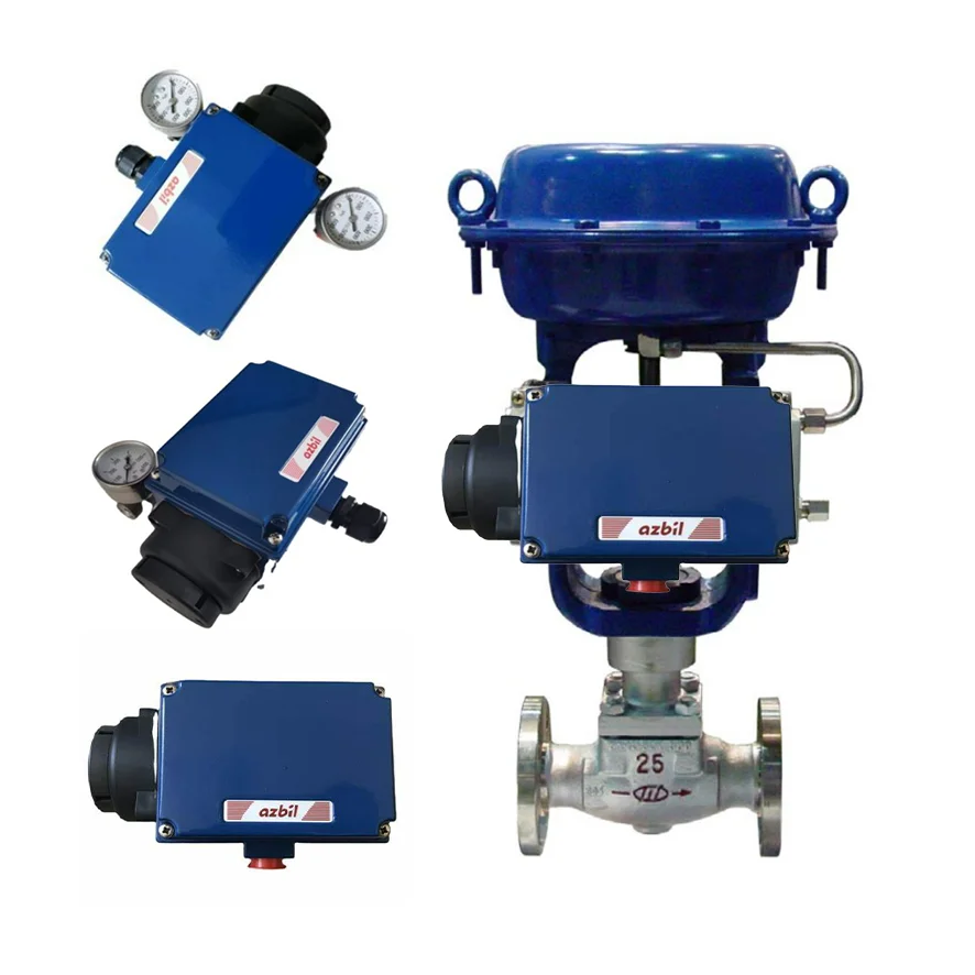 Control Valve With pneumatic actuator And Azbil AVP100,AVP102 Pneumatic Smart Valve Positioner With Good Price