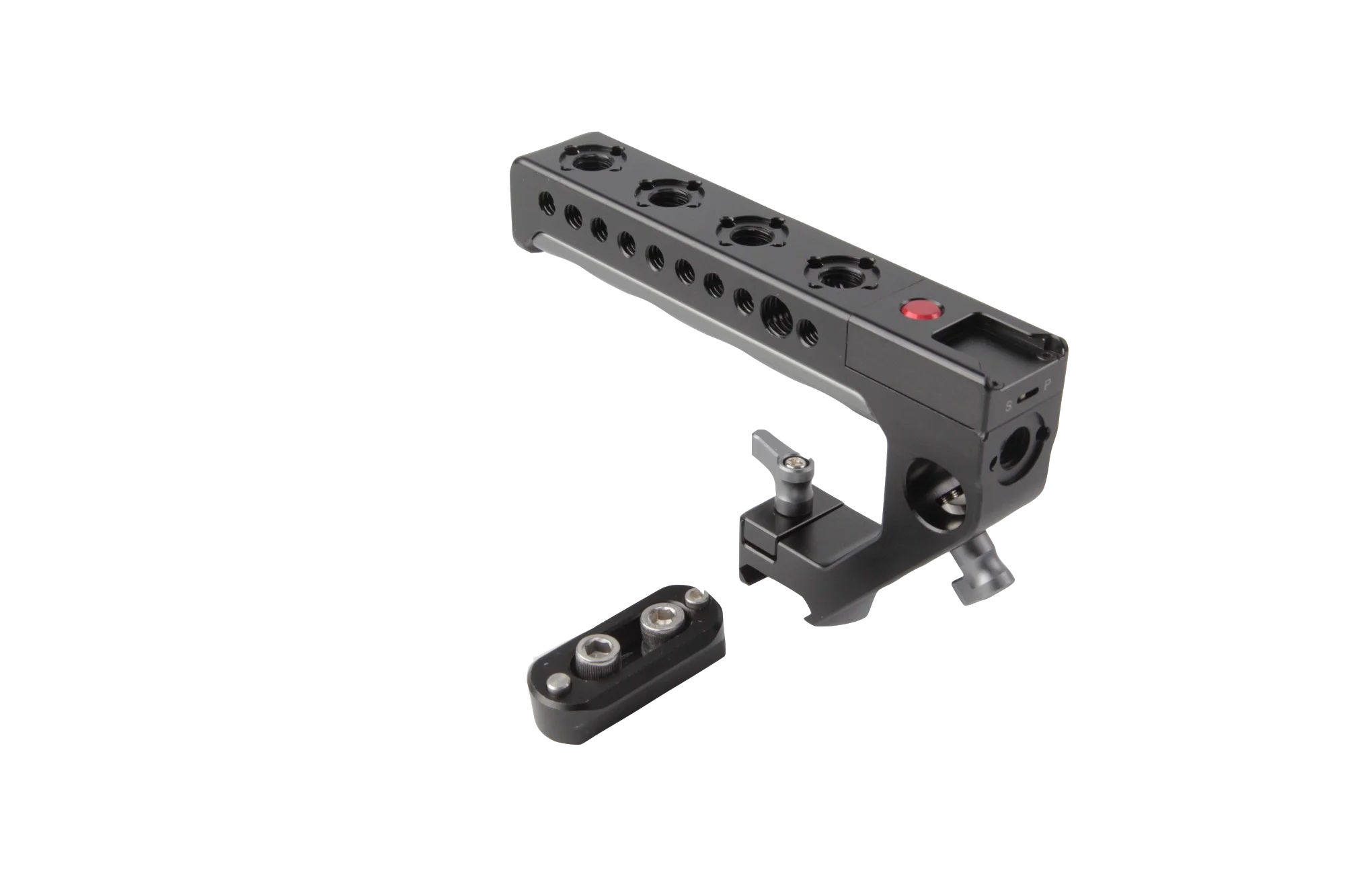 Aluminum camera top handle with camera remote control for Z-cam, SONY and Panasonic cameras. DSLR rigs video shooting.