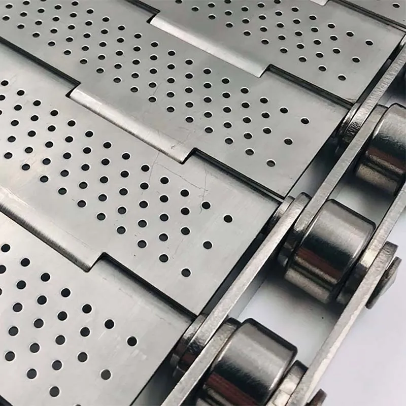 Stainless steel  Food Grade Chains Flat Plate conveyor belt
