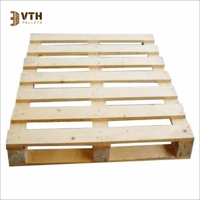Specializing in All Kinds of Wooden Pallets Custom Sizes Reasonable Prices Quality Label Printing from Vietnam