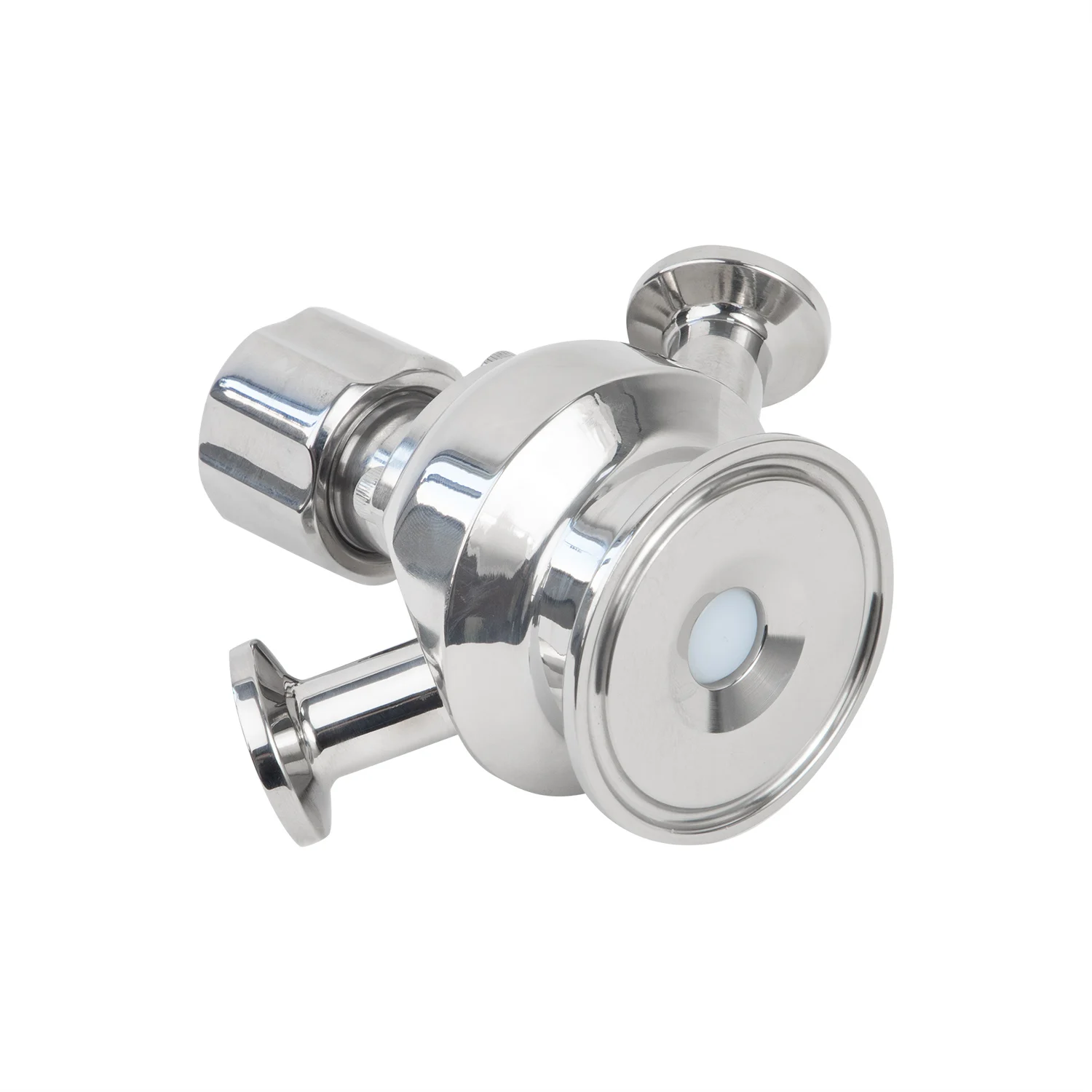 Made in China M10 SS304 SS316L Stainless Steel Sanitation Double Sampling Port Sterile Sampling Valve with Stainless Steel Cap