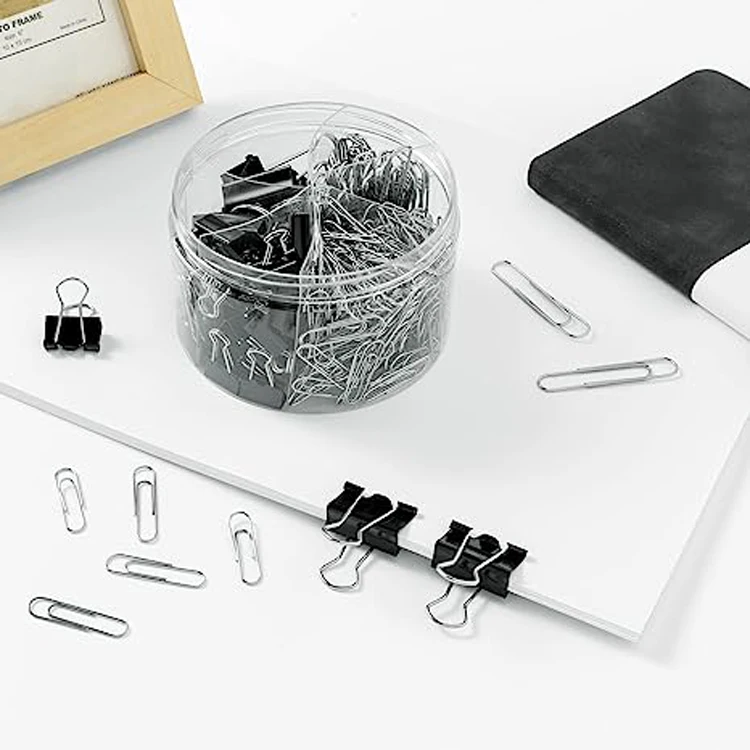 Extra Large Medium Small Mini Binder Clips Custom Black Paper Clamps for Office Supplies