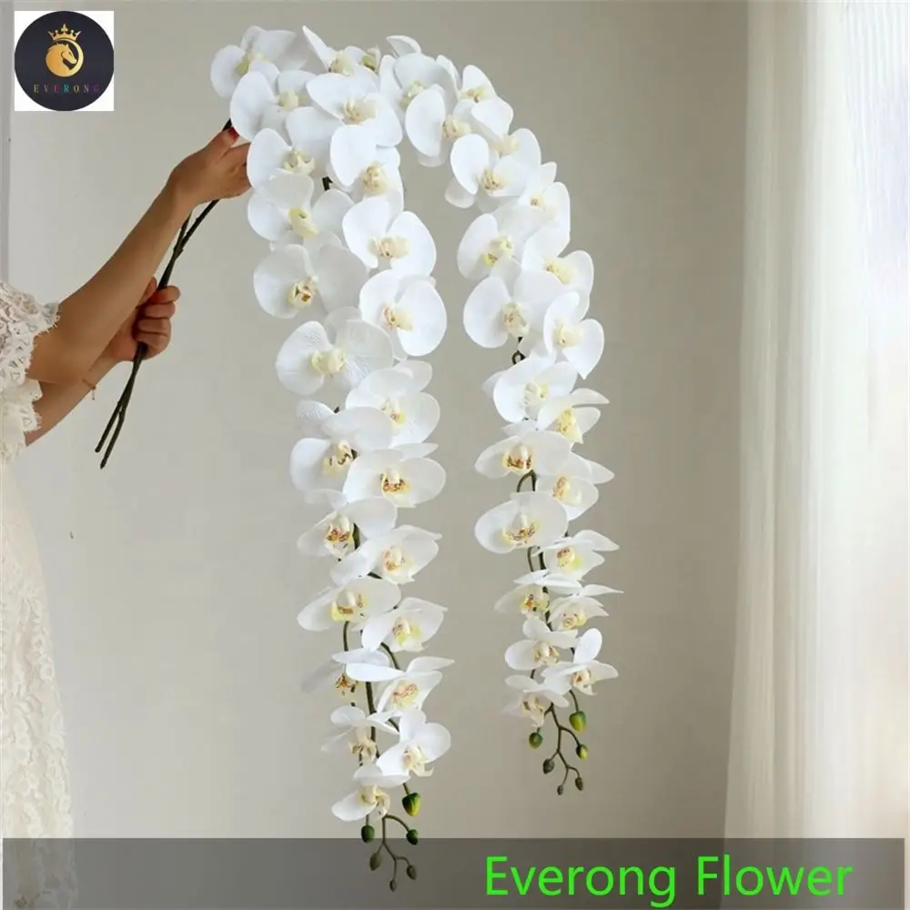 EV 071 Artificial Real Touch Butterfly Orchids Large Table Orchid 23 Heads Latex Phalaenopsis Orchid Plant