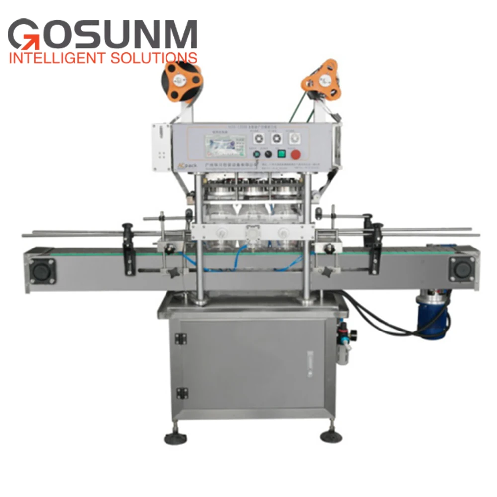 GOSUNM Fully automatic sanitinzer canister wet tissue baby wipes alcohol filling machine