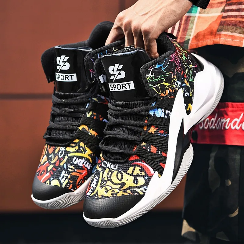 Brand Logo Customization Professional Men Outdoor Sports Sneakers Mesh Blank Ankle Protection Breathable Women Basketball Shoes