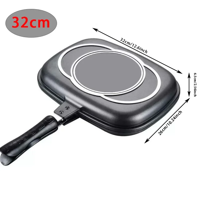 Multifunctional double-sided frying pan non-stick pan frying steak grill breakfast pan grill