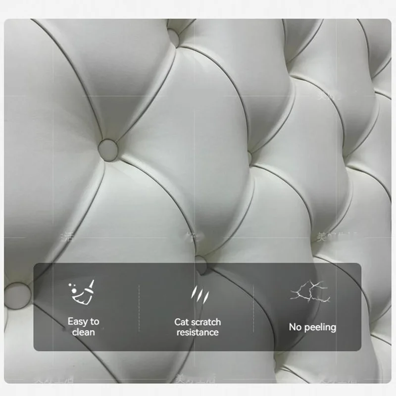 French Light Luxury Solid Wood Cherry Wood Double Bed Cream Style Princess Bed Genuine Leather Palace Carved King Bed