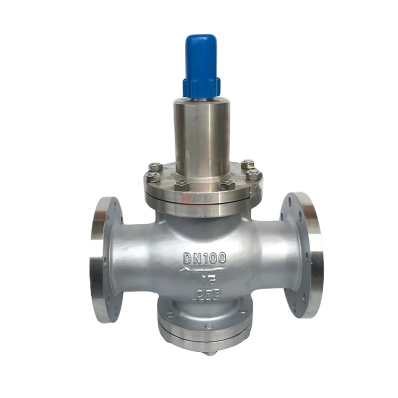 Эффективная нержавеющая сталь Y42X ANSI 150lb JIS 10k pn16-pn64 304 316 WCB поршневой фланцевый редукционный клапан сброса давления