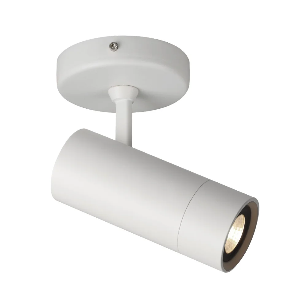 Aisilan High Quality  IP20 White Curve Adjustable Rotatable Rotatif Surface Mounted Downlights Led Ceiling 5 Watt Gu10