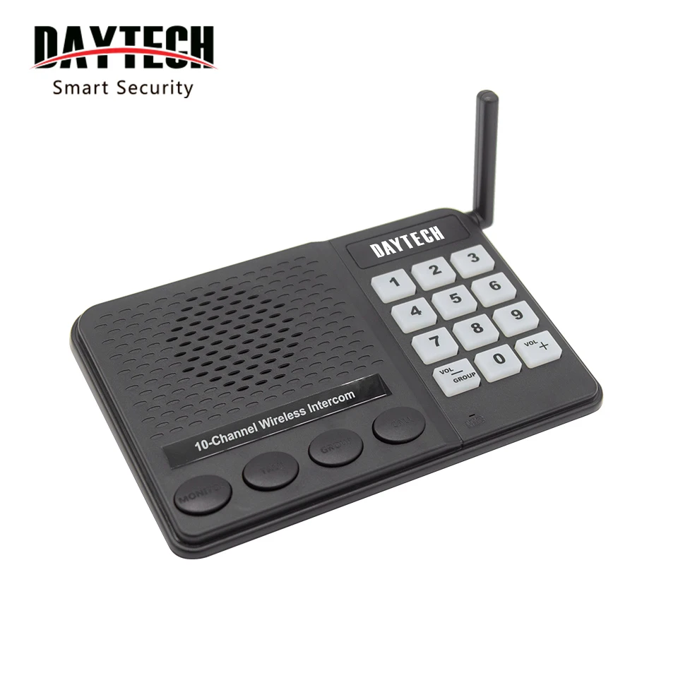 Daytech CI02 10 Channels 2 Way Communication Wireless Intercom System for Home and Office