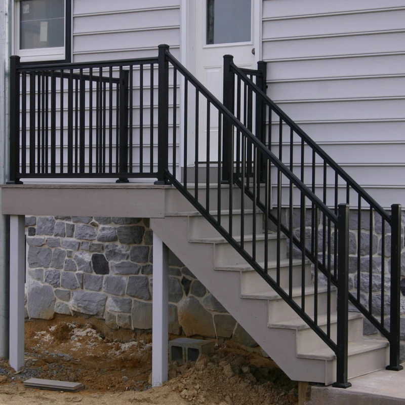 Factory Direct Sale Aluminum Balcony Balustrades Handrails Graspable Handrail Square Baluster