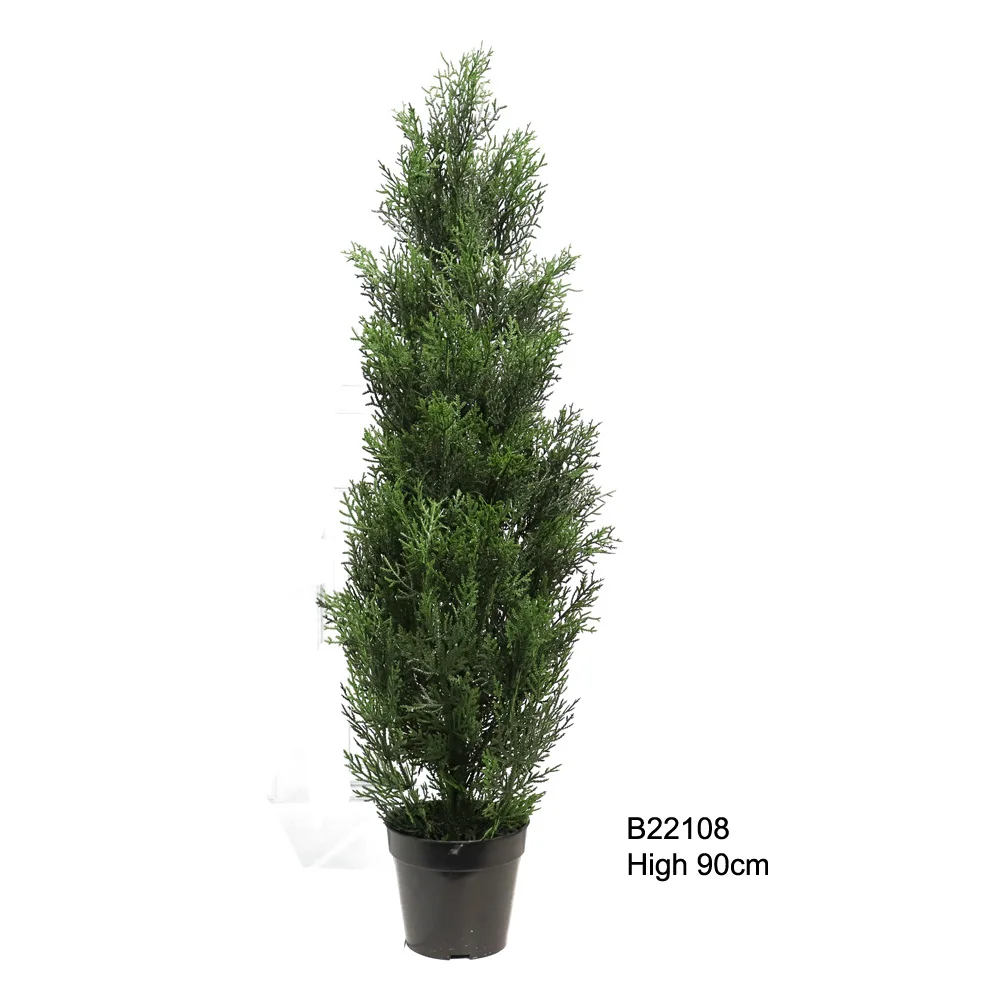 3 4 5 6 7 8 9 10 11 12 foot Artificial plant outdoor tuja arborvitae cedar cypress topiary tree potted UV rated
