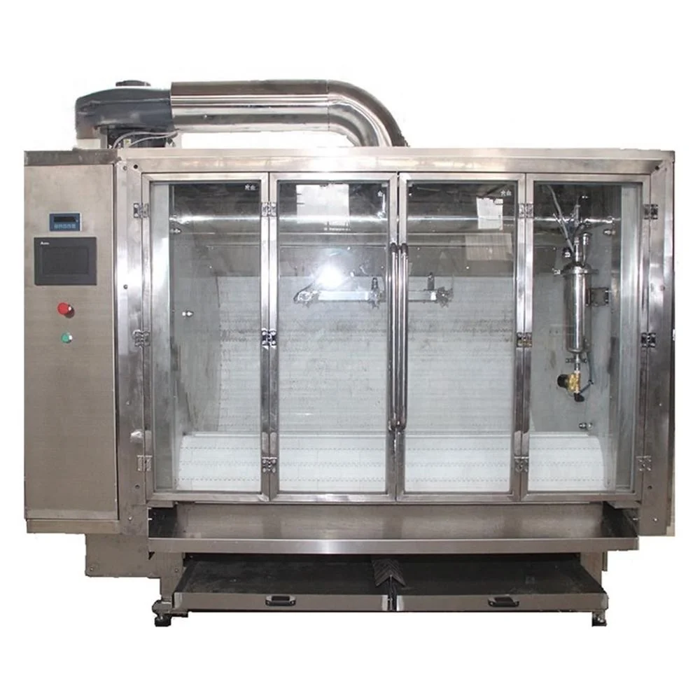 Full Automatic Factory Nuts Dry Fruits Candy Mylikes chocolate coating machine belt coater and polishing machine