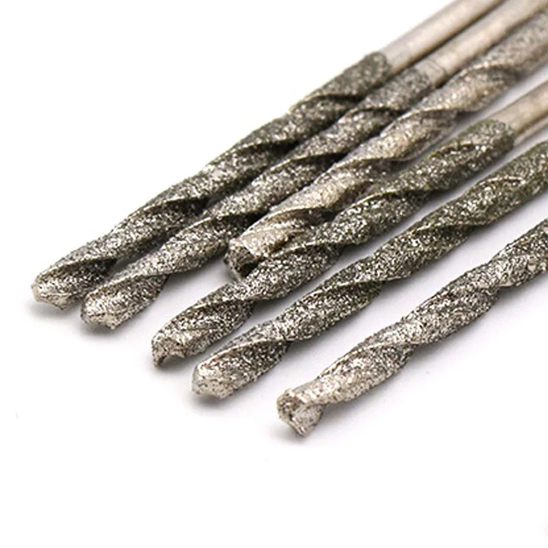 1pcs Diamond Coated Drill Bit 0.8mm-4.0mm Micro HSS Twist Drill Bit for Tile Stone Marble Brick Hole Drilling
