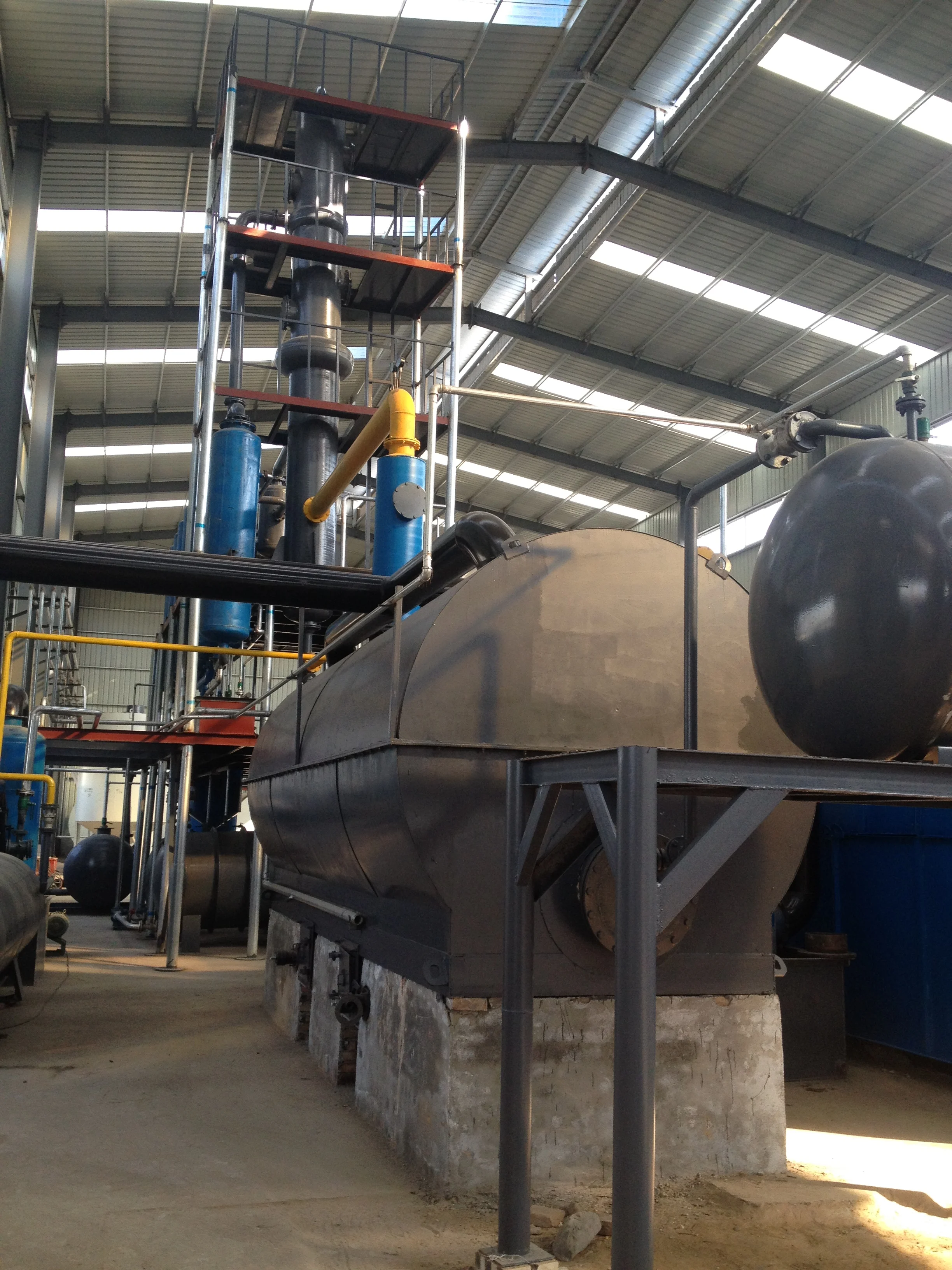 crude petroleum used engine oil  Distillation Column  plant