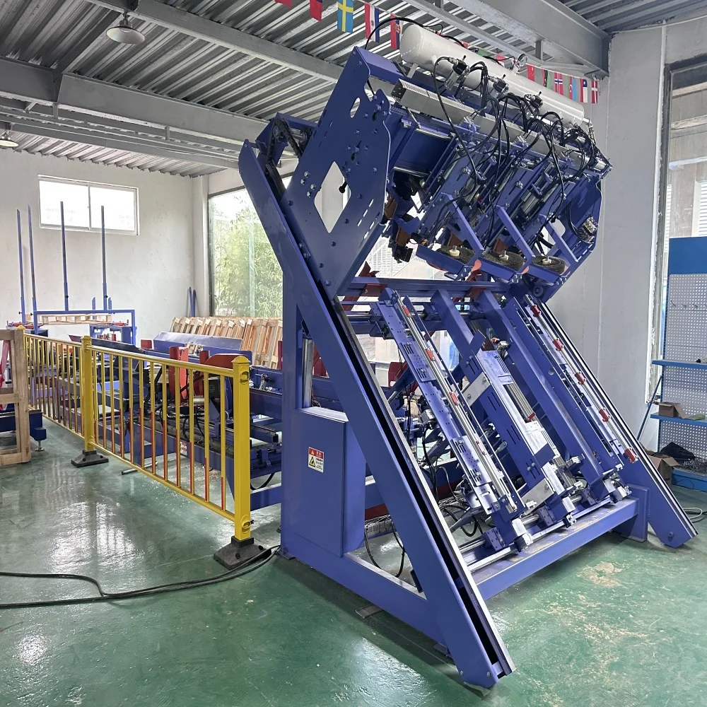 Automatic EU Pallet Nailing Machine Stringer Customizable Pneumatic Nailer with OEM Support