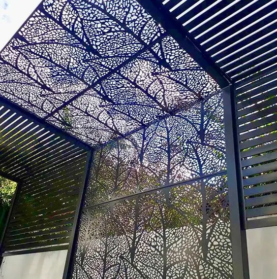 Декоративная алюминиевая нержавеющая сталь резная 3D панель Mashrabiya алюминиевая лазерная резка экранов панелей