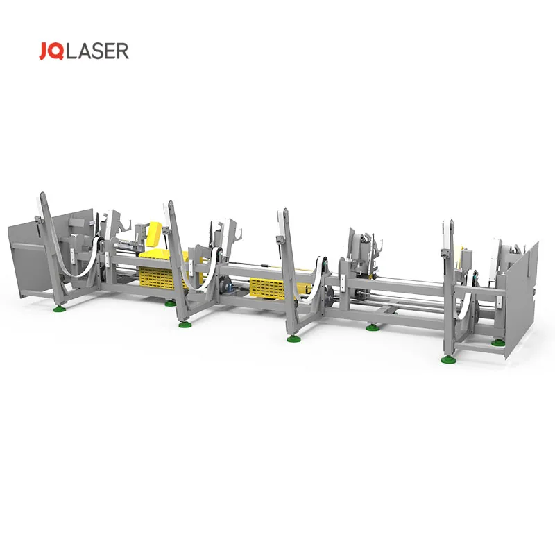 JQ laser 2000W 3000W automatic feeding tube fiber laser cutter carbon steel SS square pipe laser cutting machine