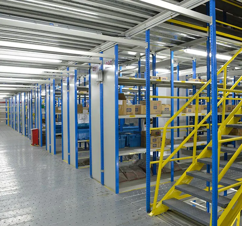 Warehouse Mezzanine Floor for Fabric Steel Parts/auto/fabirc Storage Industrial Depends on Warehouse Layout RAL Colour System