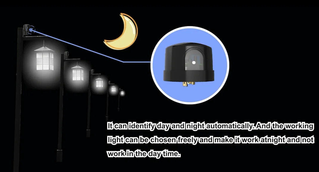 PDLUX PD-P07 Waterproof 10A Photocell Sensor Street Light Control Switch Auto On Off Dusk To Dawn Sensor