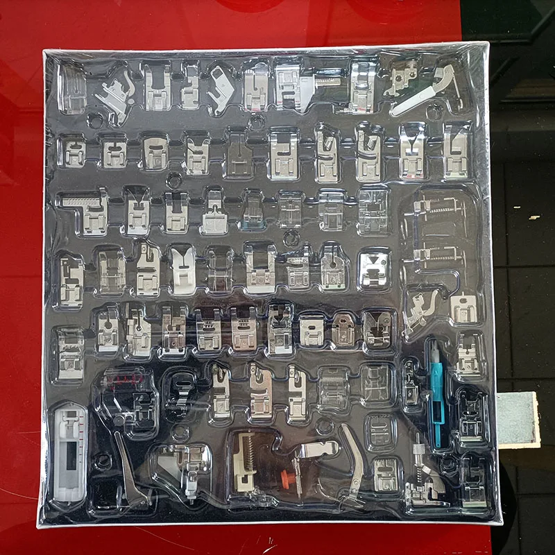 YUK Sewing Machine Parts #72 Presser Foot Domestic Sewing Machine Braiding Blind Stitch Darning Presser Foot Kit Set