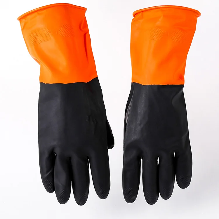 Латексные перчатки с длинными манжетами чистящие Hi Viz химически