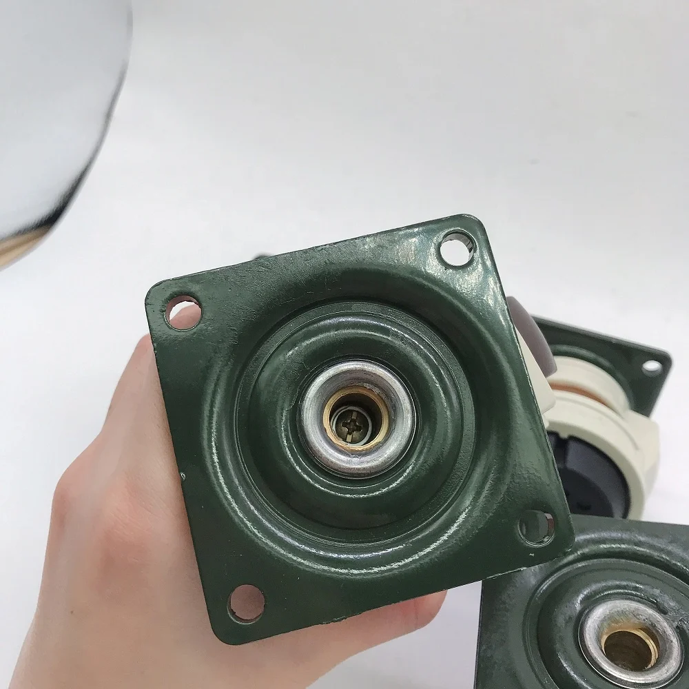 GD60F Aluminium Alloy Housing Nylon Wheel Height Adjustable Leveling Castor Wheel for Cabinet